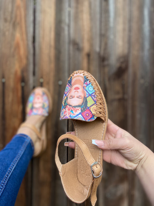 Huarache de Pulsera Frida Kahlo Tan — Rodeo Durango Brand