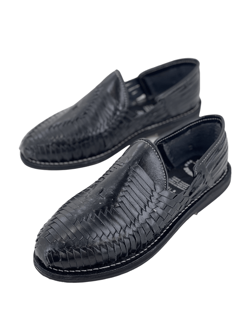Black Rombo Leather Sole Huarache — Rodeo Durango Brand Corp.