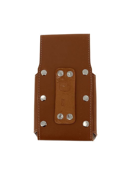 Chedron and Plata Horse Head in Horse Shoe Silk Thread Leather Phone Case