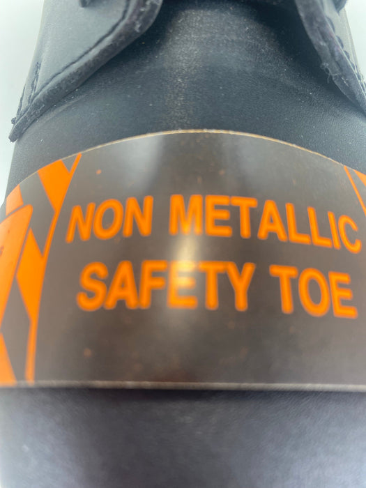 Black Leather Non-Metallic Toe Work Boot