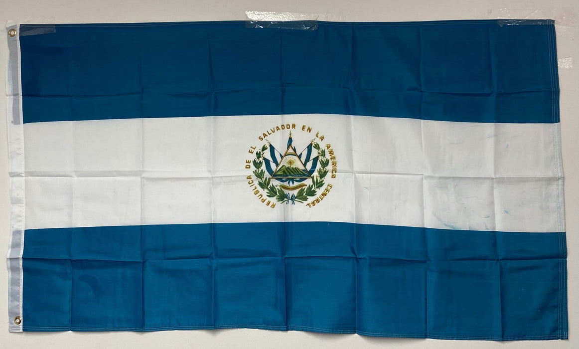 Very Vivid Colors Country Of El Salvador Large Flag