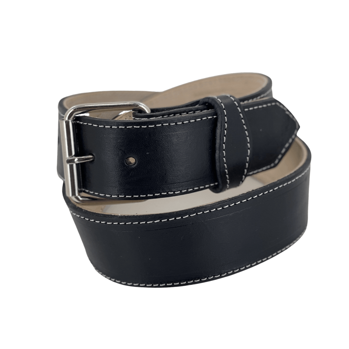 Black Heavy Duty Utility Leather Belt 2