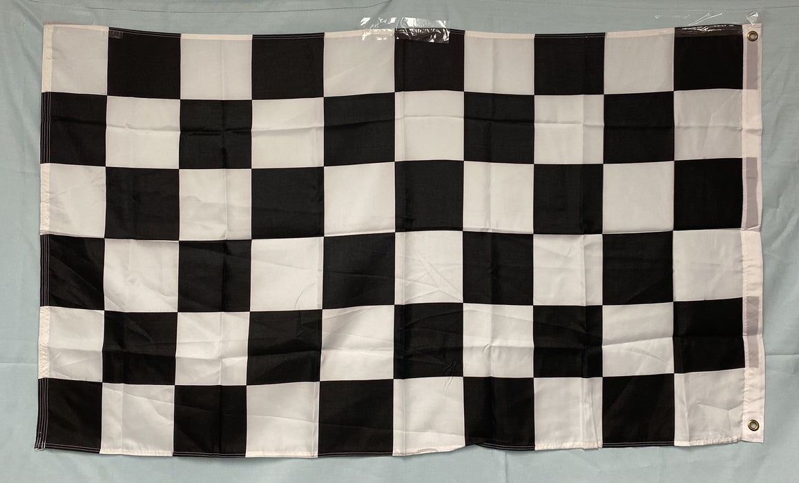 Large Black And White Checkered Flags