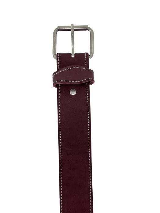 Burgundy Heavy Duty Utility Leather Belt